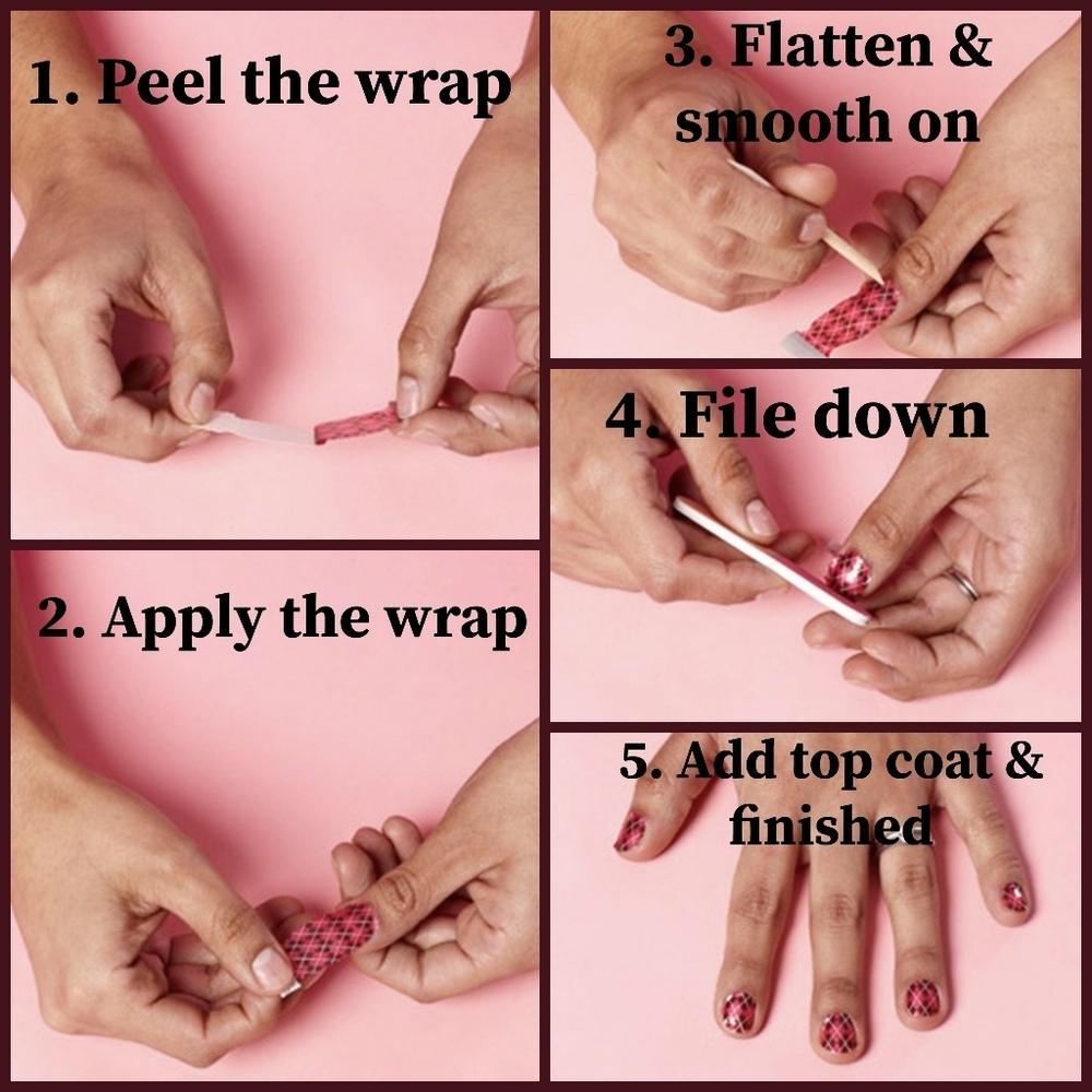 5 for $15 Nail Wraps - Dark Blue - Picture 3 of 6